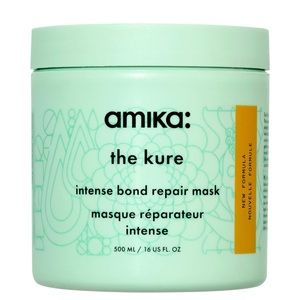 NEW Amika The Kure Intense Repair Hair Mask. 16 oz! Bond Strengthening